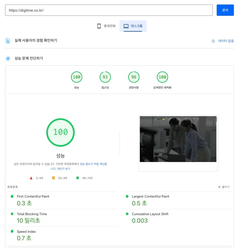 PageSpeed Insights - web