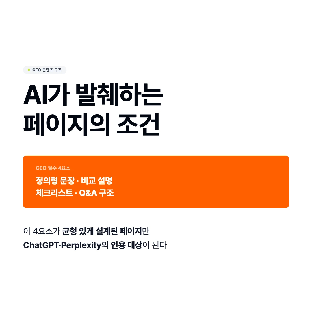 AI가 발췌하는 페이지의 조건